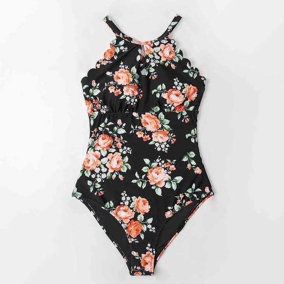 Women's Slimming One Piece Swimsuits Tummy Control Bathing Suit NWT Size L - Picture 1 of 3